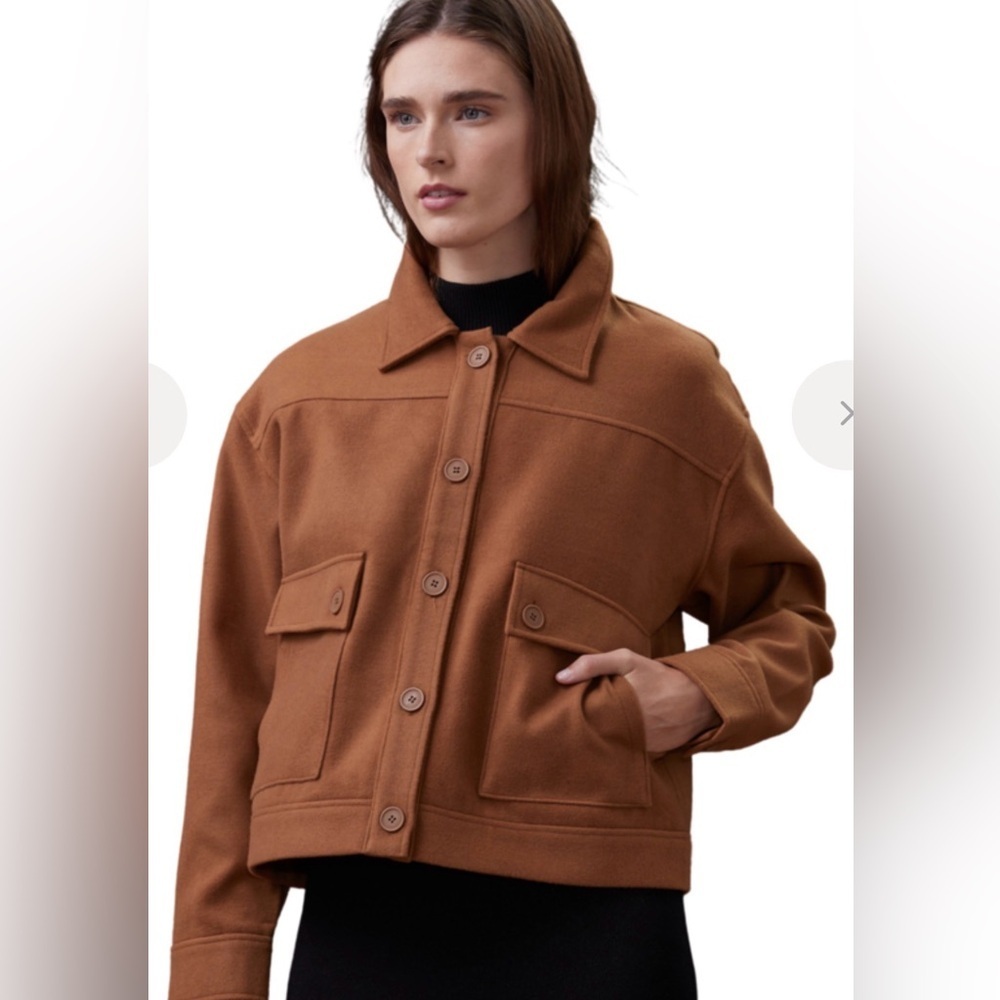 Monrow Weekend Jacket in Golden Brown Large!